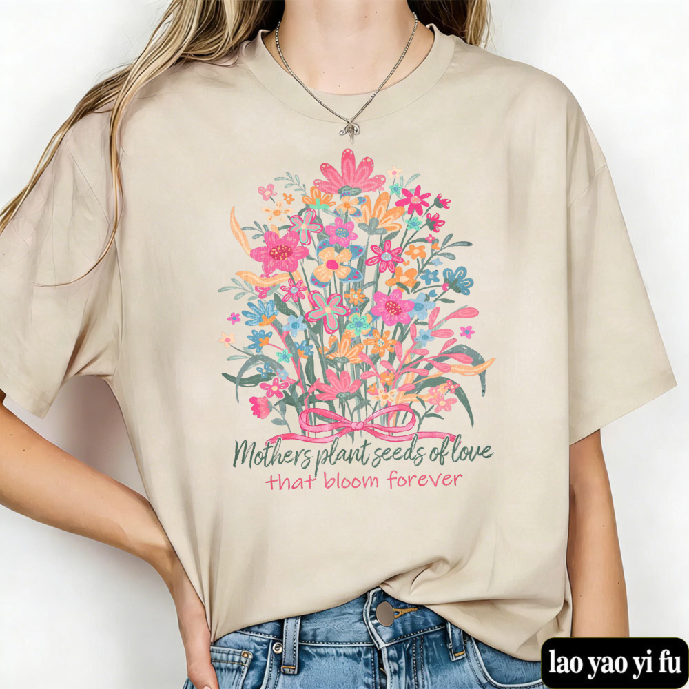 Floral Mama T Shirt Mother's D - مراجعة Street Fashion Quotes وسعره