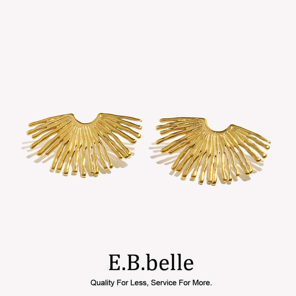Street Exaggerated Ray Fan-sha - مراجعة Street Fashion Earrings وسعره