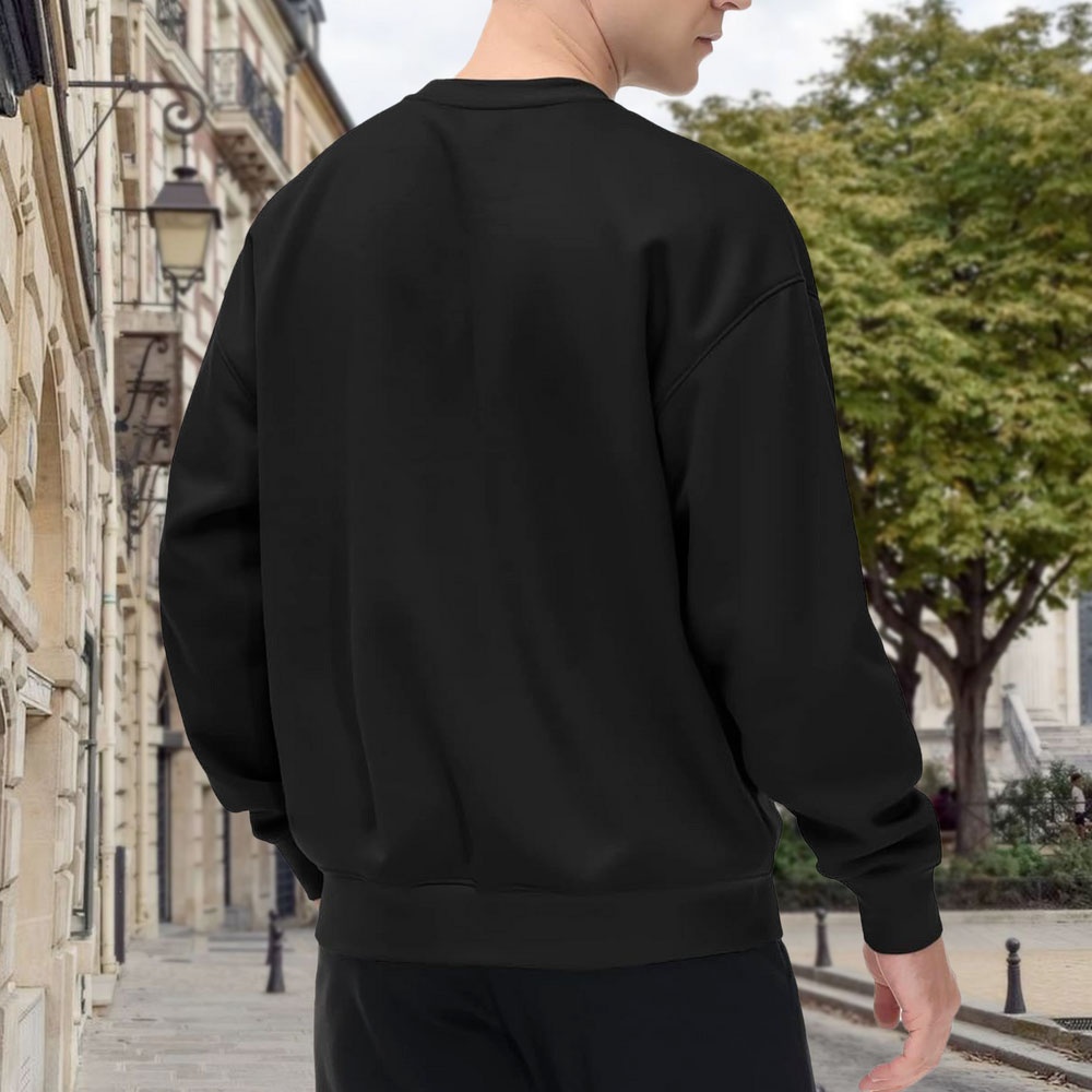 Men's Black Loose-Fitting Crew - مراجعة Quirky Street Fashion وسعره