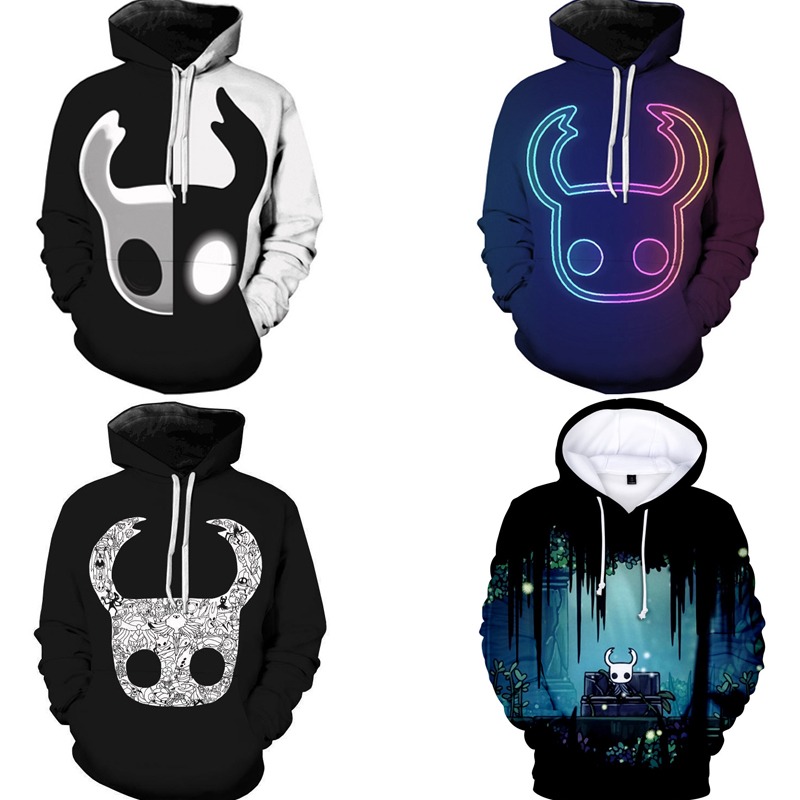Hollow Knight  Hoodies Men Kor - مراجعة Graphic Hoodie Streetwear وسعره