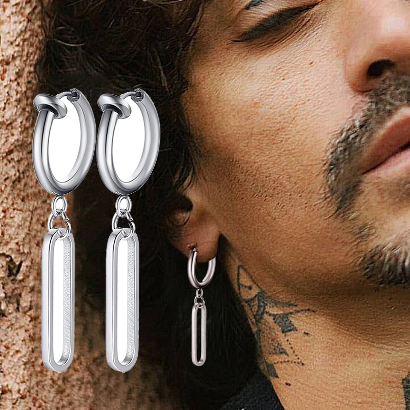 Fashion Stainless Steel Blade  - مراجعة Street Fashion Earrings وسعره