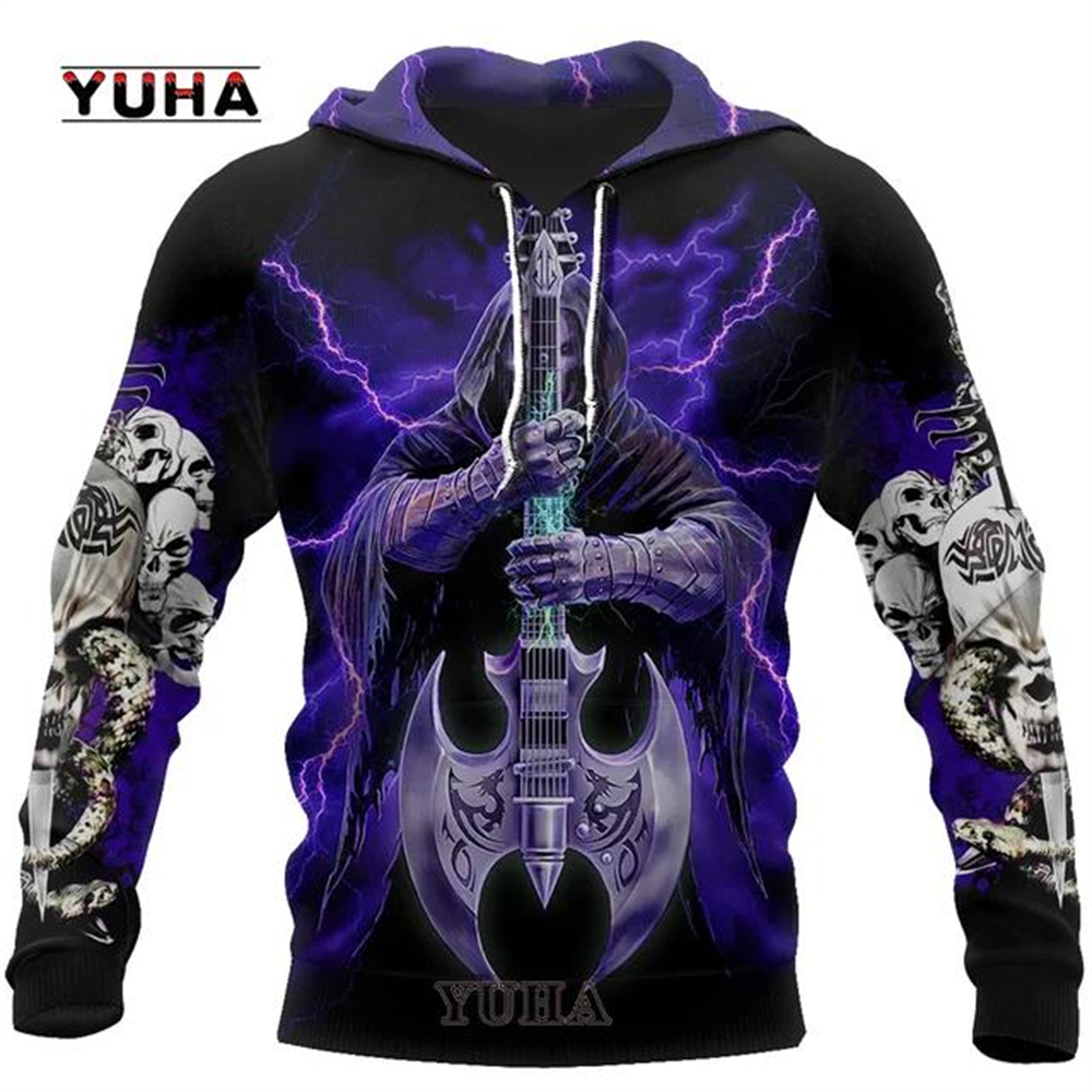 3D Printed Skull Graphics Men' - مراجعة Graphic Hoodie Streetwear وسعره