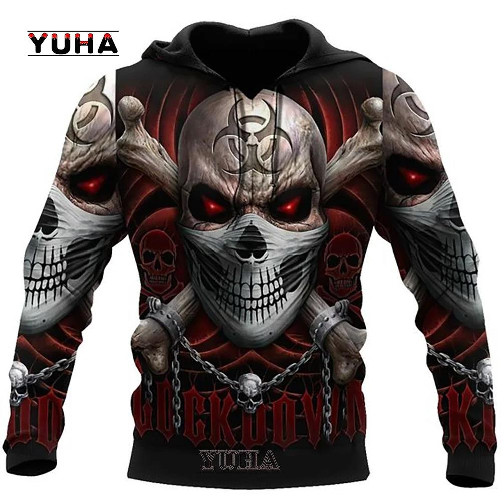 3D Printed Skull Graphics Men' - مراجعة Graphic Hoodie Streetwear وسعره