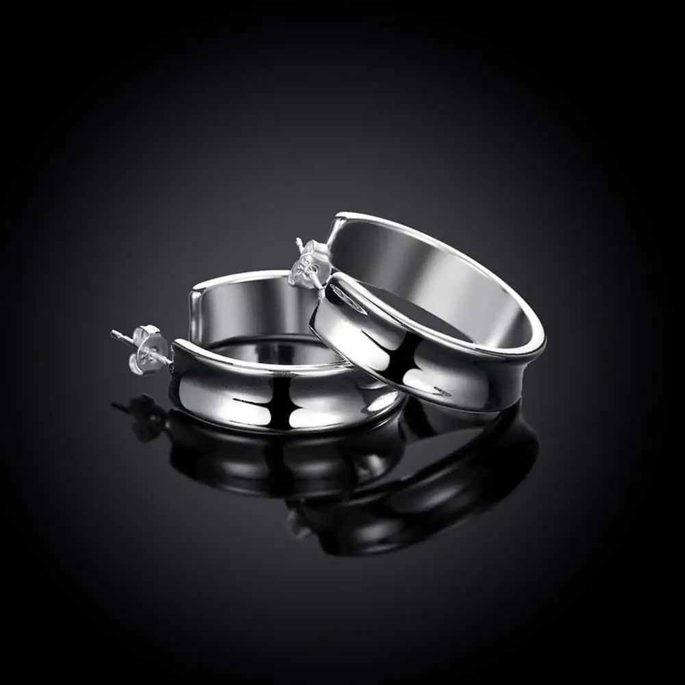 925 Sterling Silver Beautiful  - مراجعة Street Fashion Earrings وسعره