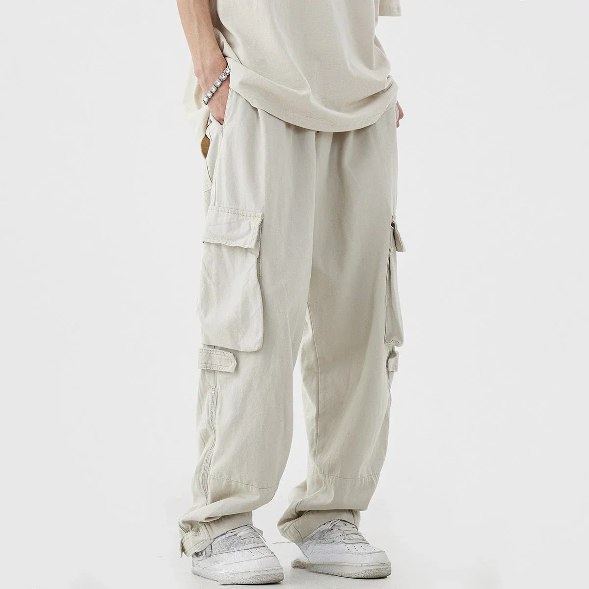 American Retro Multi-pocket Fa - مراجعة Street Fashion Brand وسعره
