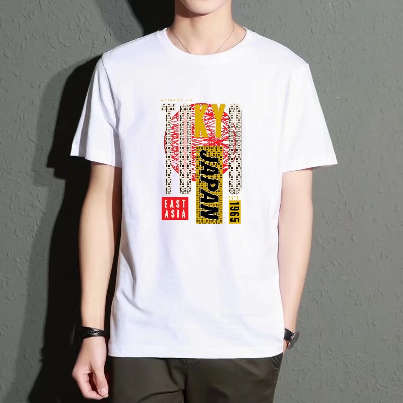 Men's Black Round-Neck Short-S - مراجعة Street Fashion Tokyo وسعره