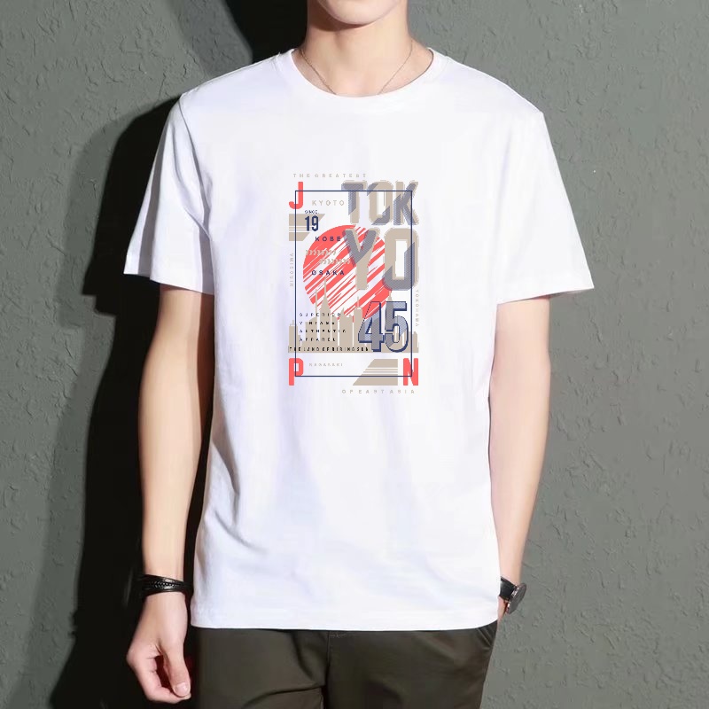 Men's Black Round-Neck Short-S - مراجعة Street Fashion Tokyo وسعره