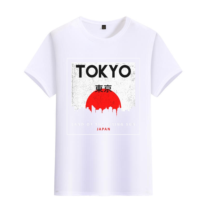Men's Black Round-Neck Short-S - مراجعة Street Fashion Tokyo وسعره