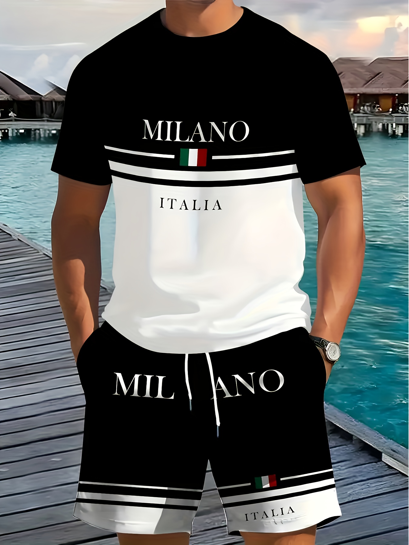 2026 Summer New Men's Short-Sl - مراجعة Street Fashion Brand وسعره