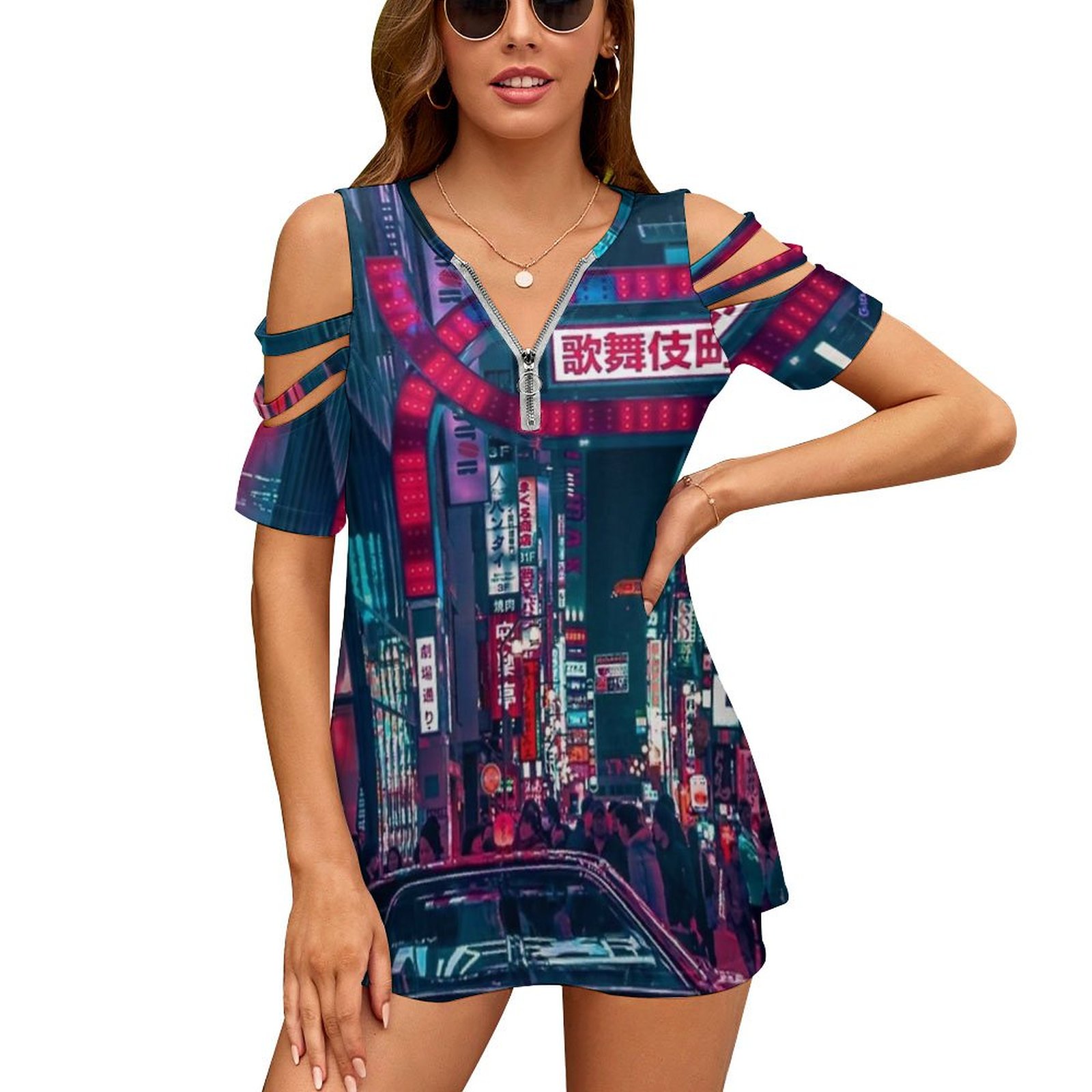 Tokyo Street Women's T-Shirt N - مراجعة Street Fashion Tokyo وسعره