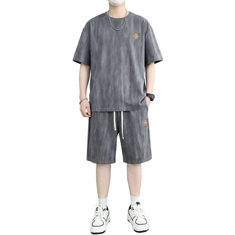 【T-Shirt + 5-Point Shorts】Men' - مراجعة Street Fashion For Man وسعره