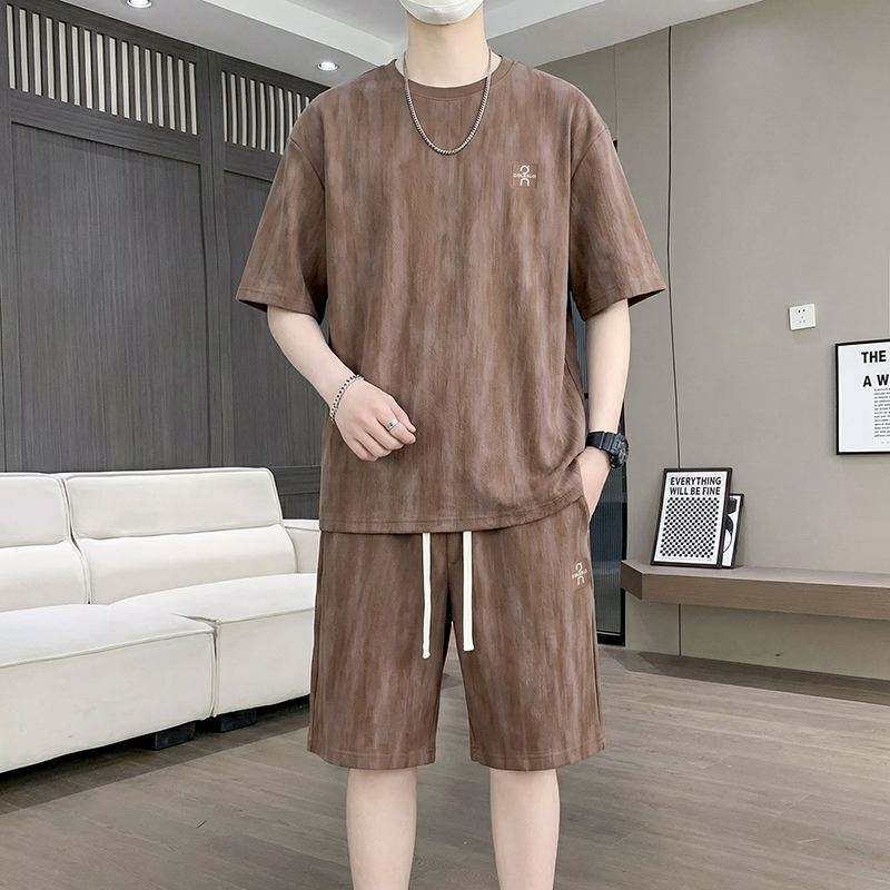 【T-Shirt + 5-Point Shorts】Men' - مراجعة Street Fashion For Man وسعره