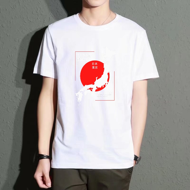 Men's Black Round-Neck Short-S - مراجعة Street Fashion Tokyo وسعره
