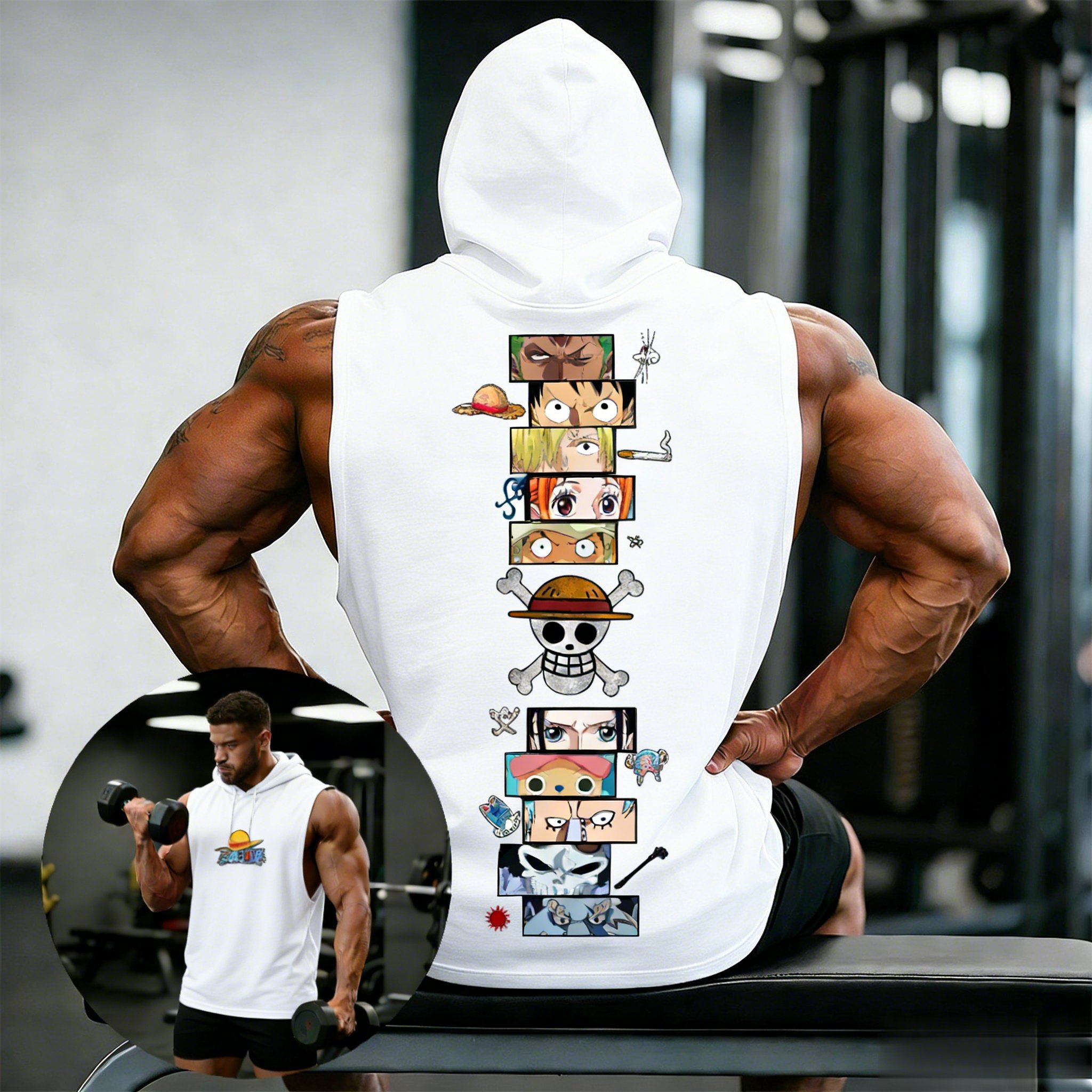 One Piece Anime Hoodie Sleevel - مراجعة Graphic Hoodie Streetwear وسعره