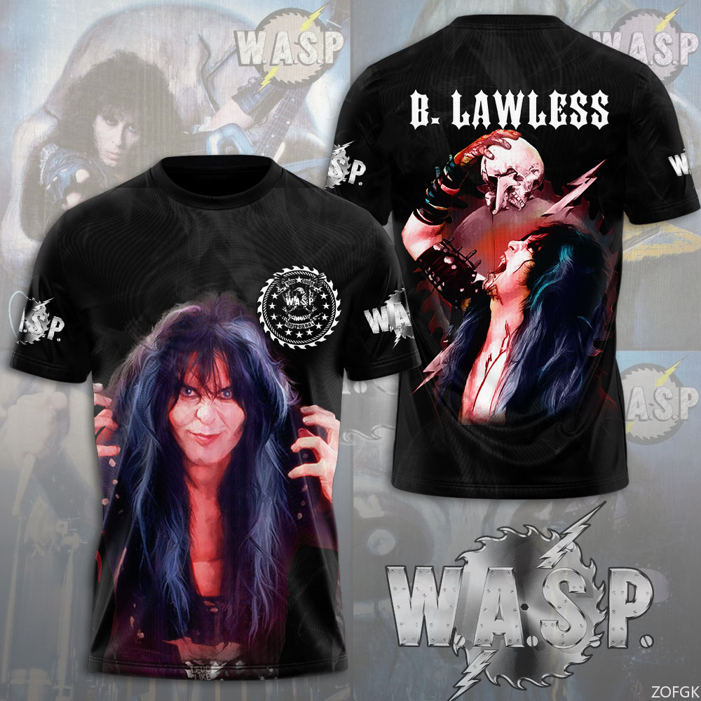 W.A.S.P Rock 3D Printing T-shi - مراجعة Street Fashion Baggy وسعره