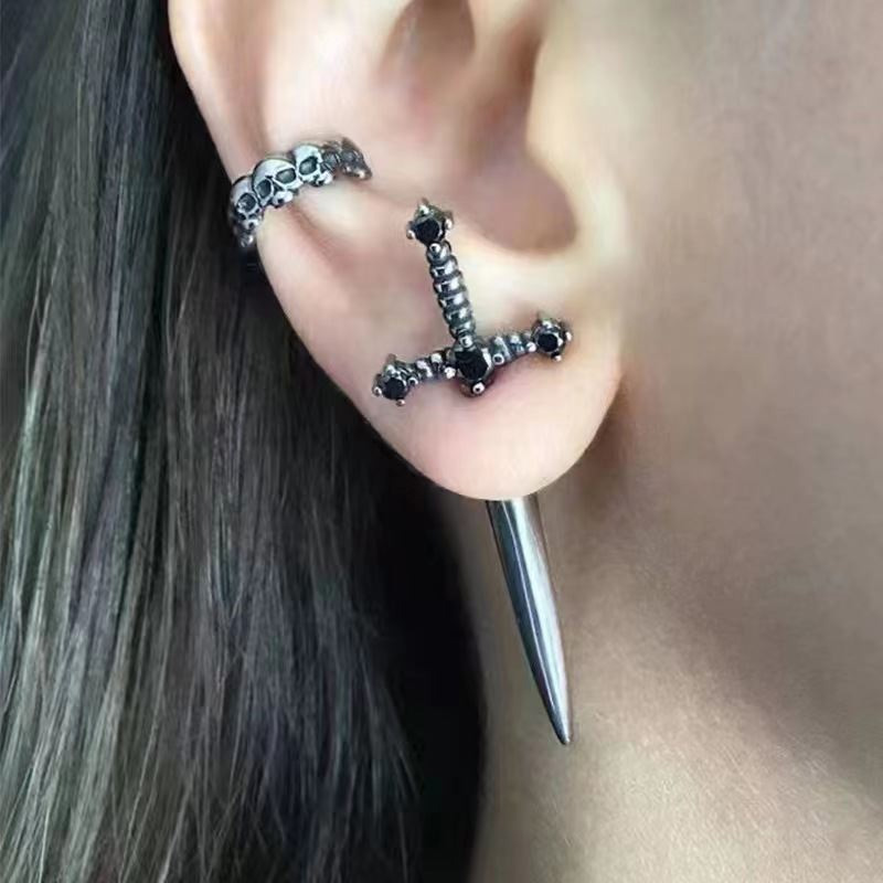 New In Fashion Vintage Hip Hop - مراجعة Street Fashion Earrings وسعره