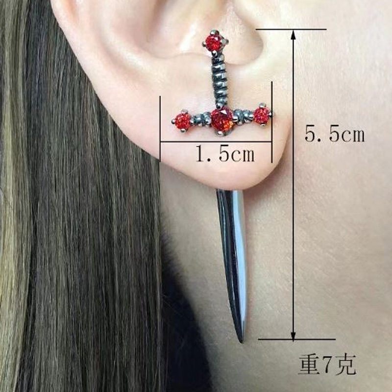 New In Fashion Vintage Hip Hop - مراجعة Street Fashion Earrings وسعره