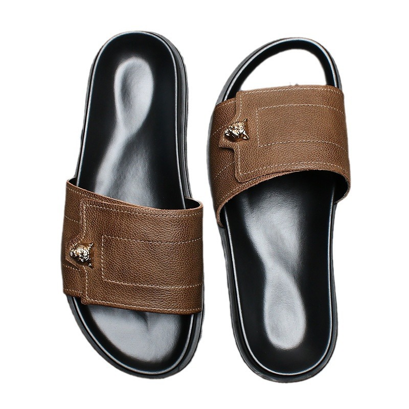 2025 New Genuine Leather Slipp - مراجعة Street Fashion Men 2025 وسعره