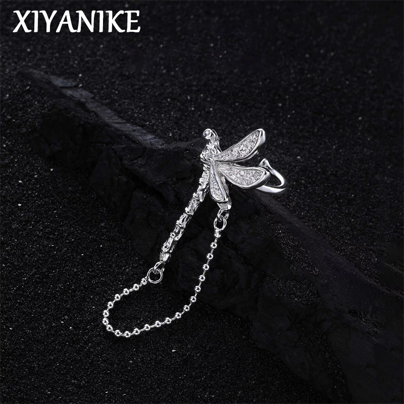 XIYANIKE Dragonfly Chain Tasse - مراجعة Street Fashion Earrings وسعره