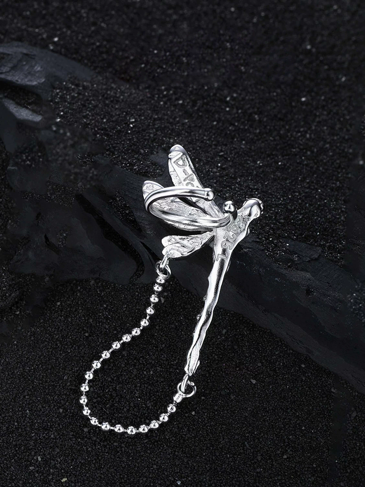 XIYANIKE Dragonfly Chain Tasse - مراجعة Street Fashion Earrings وسعره