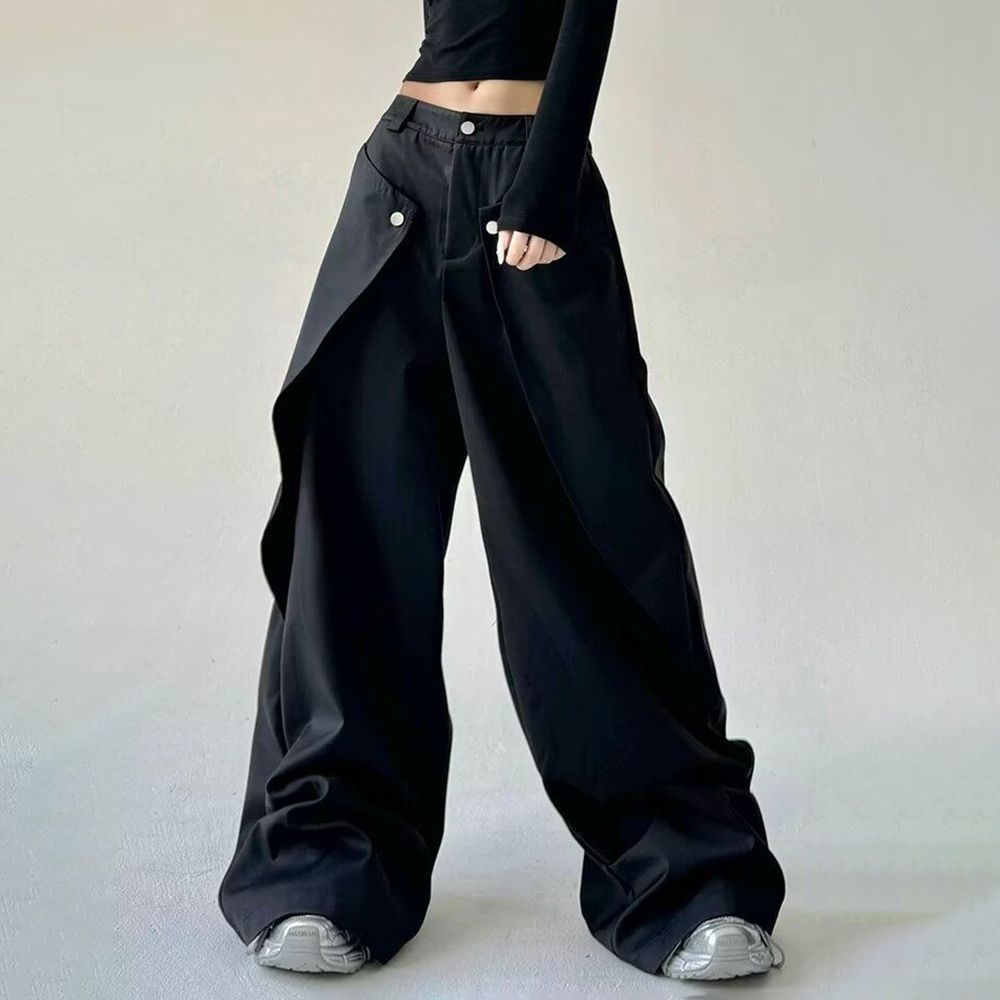 Mens Trousers Stitching Double - مراجعة Street Fashion Men 2025 وسعره