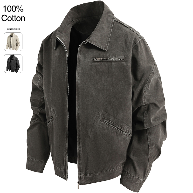Oversize Loose Men's Denim Jac - مراجعة Street Fashion Baggy وسعره