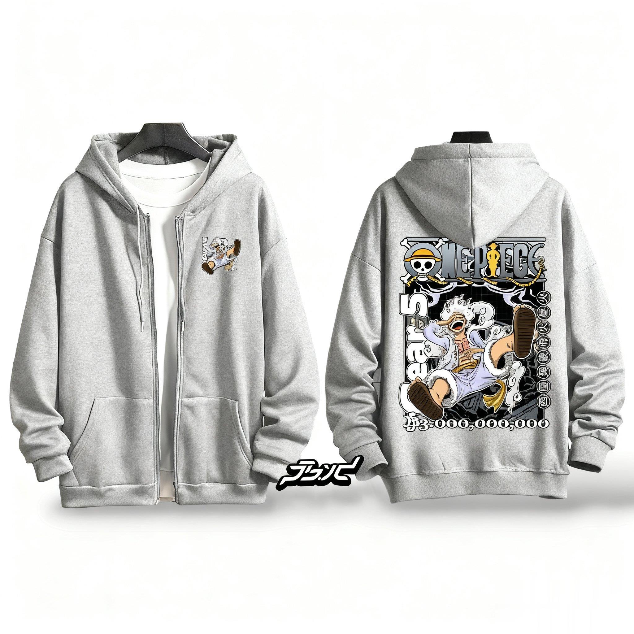 One Piece Gear 5 Luffy Anime H - مراجعة Graphic Hoodie Streetwear وسعره