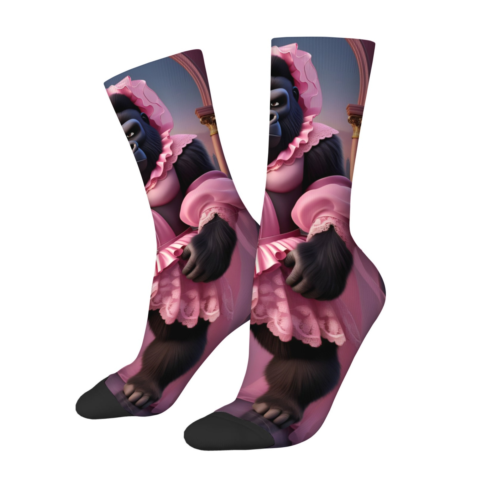 Pink Skirt with Gorilla-themed - مراجعة Quirky Street Fashion وسعره