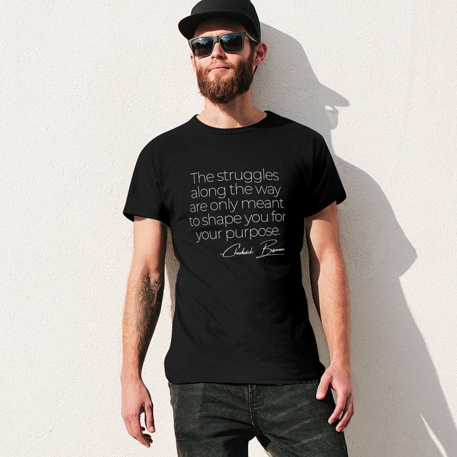 Chadwick Boseman Quote T-Shirt - مراجعة Street Fashion Quotes وسعره