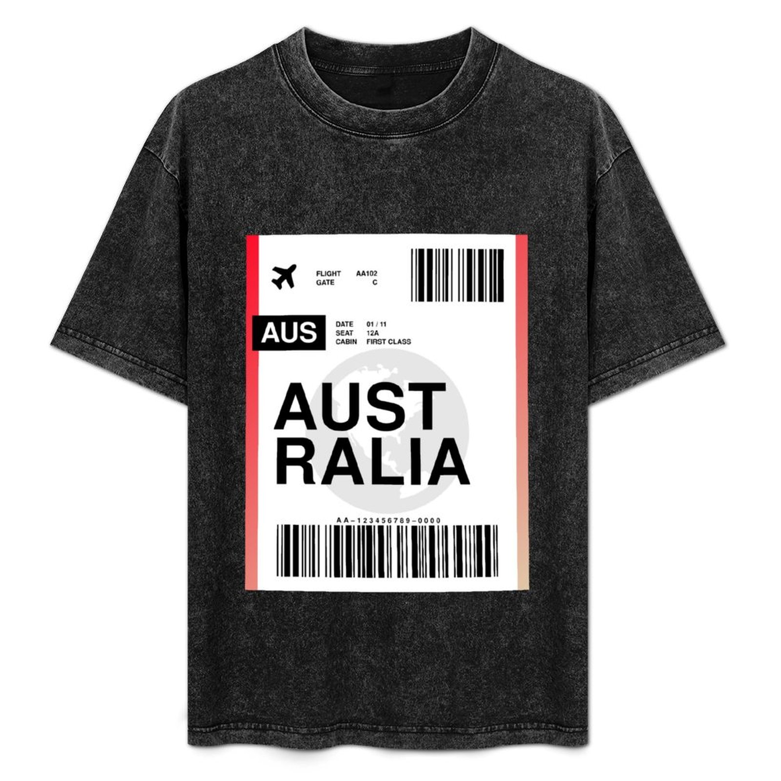 Australia Boarding Pass T-Shir - مراجعة Street Fashion Australia وسعره