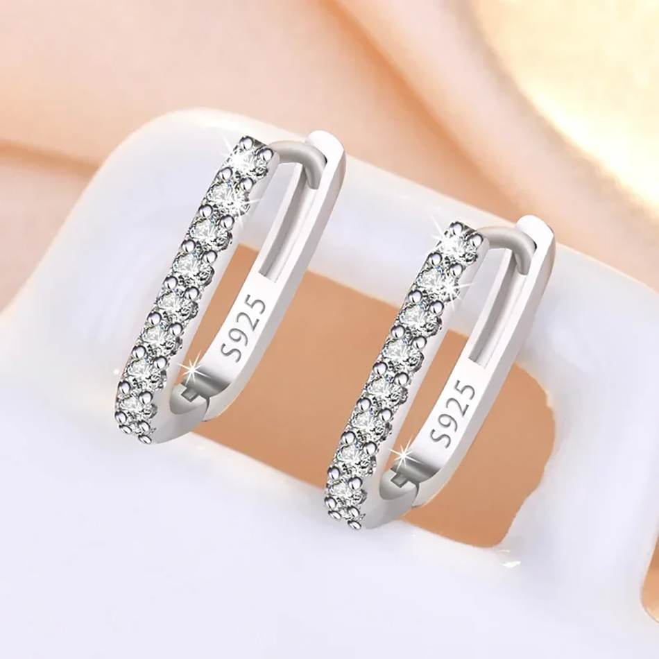 High-quality 925 Sterling Silv - مراجعة Street Fashion Earrings وسعره