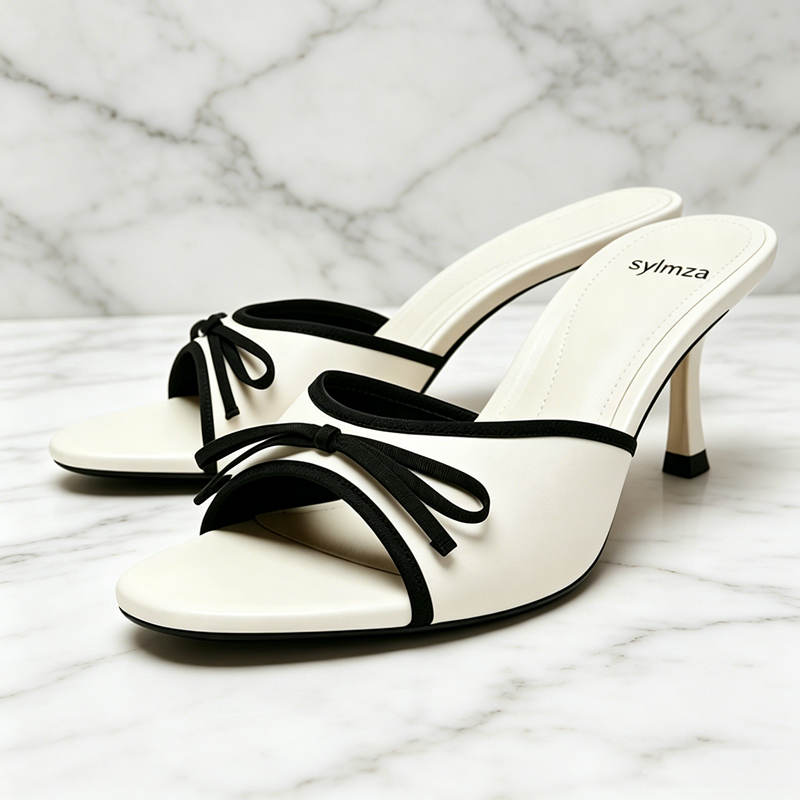Fashion Bow Detail Heeled Sand - مراجعة Street Fashion Brand وسعره
