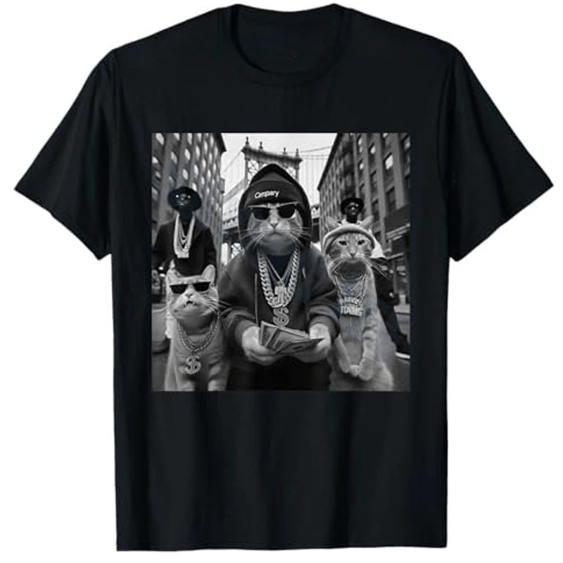 HOT SALE Funny Cat Street Core - مراجعة Quirky Street Fashion وسعره